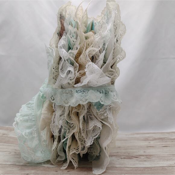 Turquoise Embellished Junk Journal: Flowers, Birds and Butterflies (Everything) - Picture 2 of 16